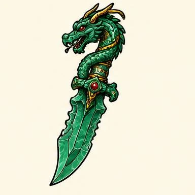 Jade Dragon Dagger