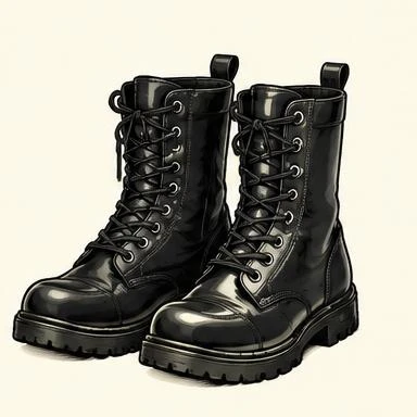 Midnight Combat Boots
