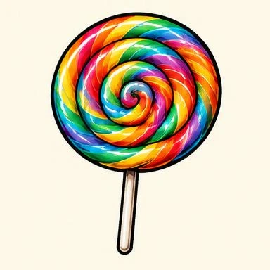 Rainbow Lollipop